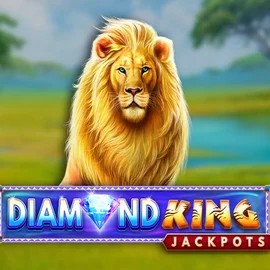 Diamond King Jackpots slot visual from SpinPlay Games available on www.myemojidomain.com