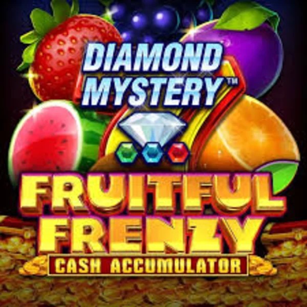 Diamond Mystery Fruitful Frenzy Cash Accumulator by Greentube, showcased at www.myemojidomain.com – game logo