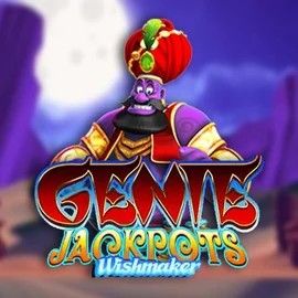 Genie Jackpots Wishmaker online game logo by Blueprint Gaming on www.myemojidomain.com