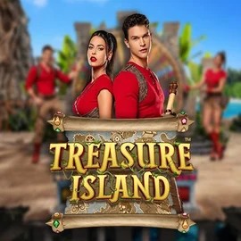 Treasure Island online game logo by Pragmatic Play on www.myemojidomain.com